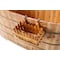 Alfi Brand ALFI brand AB1103 59" Free Standing Cedar Wood Bathtub W/ Bench AB1103 - alternate 13